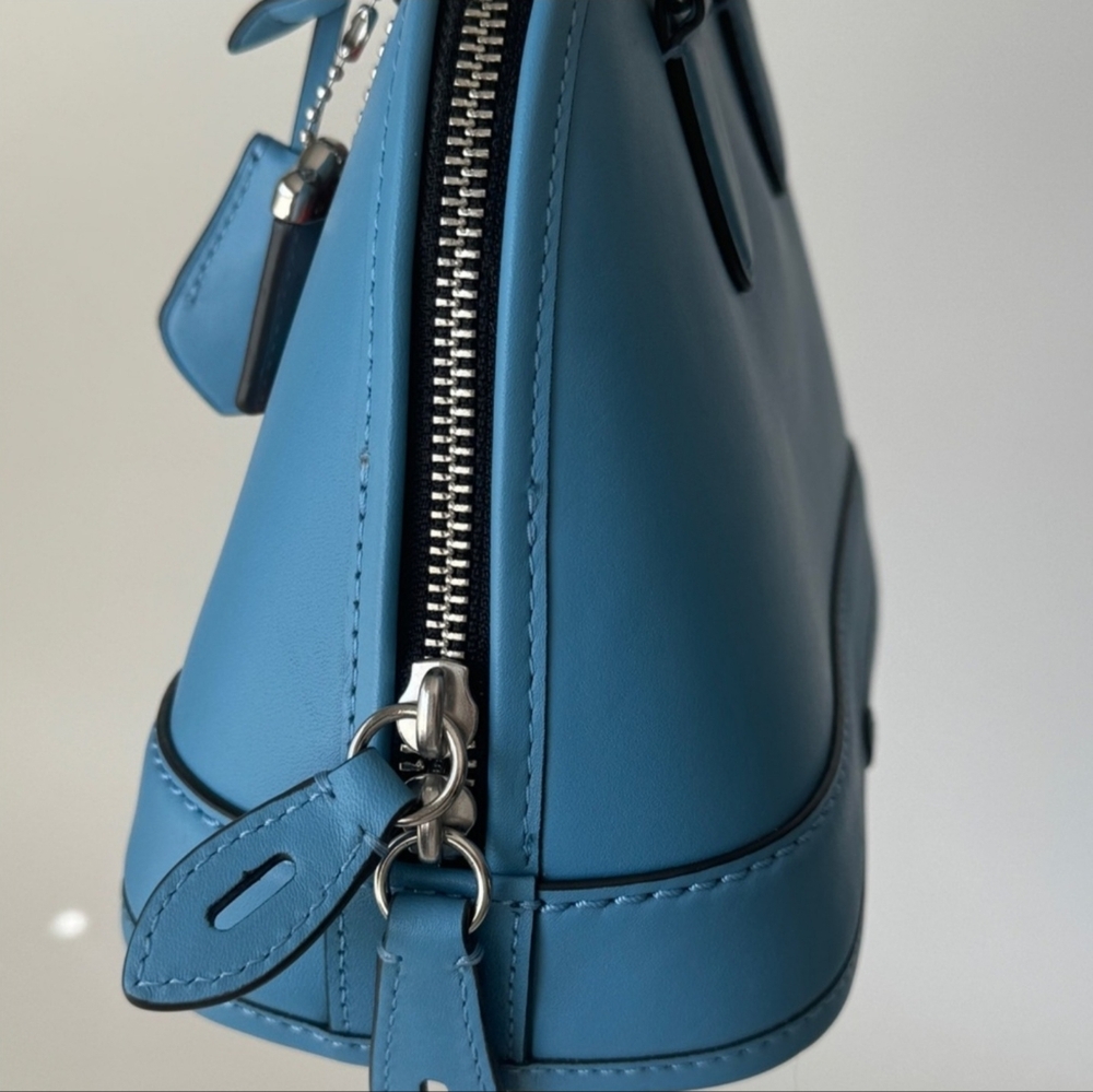 Coach RETAIL CHINA Exclusive White Rabbit Candy Collab Revel Top Handle Bag Blue - Picture 5 of 16